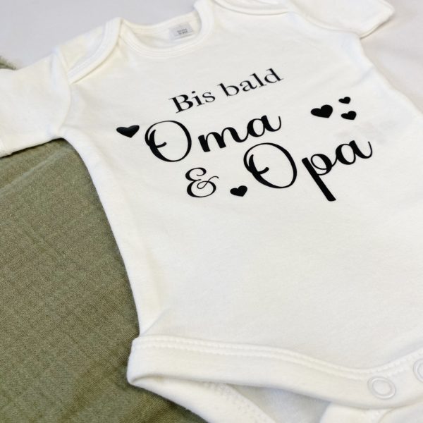 Babybody Babyshirt Schwangerschaftsankündigung