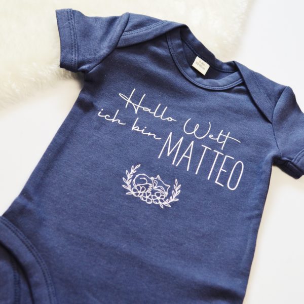 Babybody Babyshirt Babyankündigung Geburtsankündigung